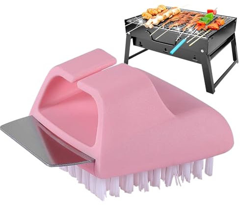 Grill Brush and Scraper | Outdoor Grill Brush and Spatula Kit | Heat-Resistant Barbecue Supplies for Backpacking Expeditions, Garden Picnics, Home Kitchens, Camping Trips