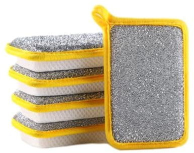 Esponja de lavado, paño de cocina de doble cara, esponja absorbente multiusos, almohadilla de limpieza de platos, herramienta de limpieza de platos de cocina