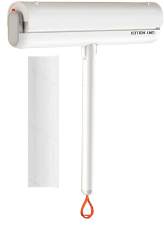 Rouleau anti-peluches rotatif à 180 ° pour vêtements, outil de nettoyage réutilisable avec recharge pour lits de chien, chat, draps de canapé, vêtements, tapis, blanchisserie, siège de voiture, fourni