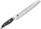 KAI Shun Nagare Brotmesser 23 cm Klingenlänge - 72 Lagen Damaszenerstahl VG 2 & VG 10 Dual-Core-Klinge - Pakkaholz grauschwarz - Handgefertigt in Japan - Wellenschliffmesser geschmiedet