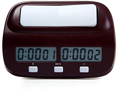 Dawwoti Chess Clock Timer, Minuteur Horloge & Jeu D’échecs Numériques Professionnel avec Alarme, Bonus Et Retard