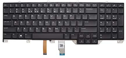 Tastatur mit Hintergrundbeleuchtung für Dell Alienware 17 R4 P31E 00WN4Y 0WN4Y PK131QB1A00