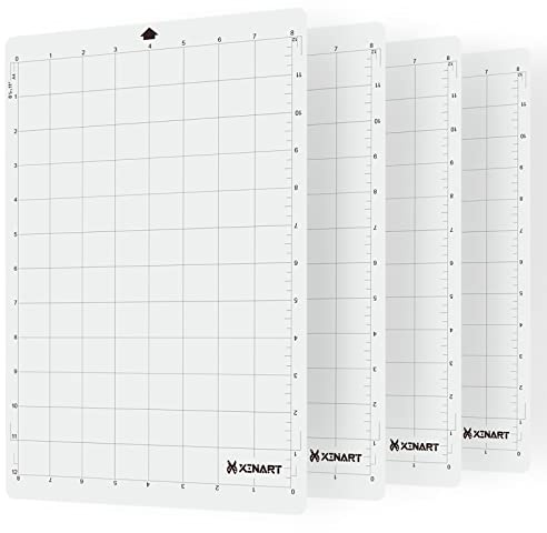 XINART StandardGrip - Tappetino da taglio per Silhouette Ritratto (4 tappetini, 8 x 12 pollici), presa standard, accessorio per cricket, in vinile, per Silhouette Cameo