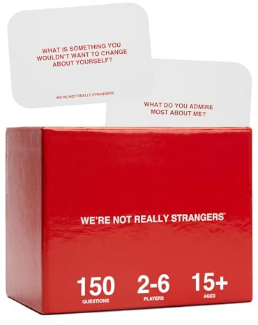 WE'RE NOT REALLY STRANGERS Card Game - 150 Conversation Cards for Adults, Teens, Couples, & Strangers - Icebreaker Questions for Game Night or Date Night, Ages 15+, 2-6 Players