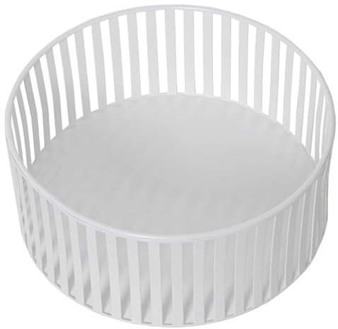 Alexandra House Living Frutero Blanco Metal 22 x 9 cm