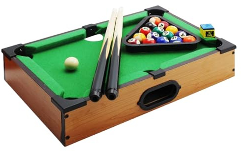 Pequeña Mesa de Billar de Billar, Juego de Piscinas de Mesa - Juegos de establecidos - Equipo de Accesorios, diversión Familiar para la Escuela, reunión Familiar, Viajes, al Aire Libre