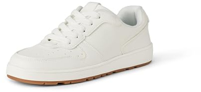 Amazon Essentials Scarpe da Ginnastica Basse con Lacci Unisex per Bambini e Ragazzi Unisex - Bambini e ragazzi, Bianco, 31 EU