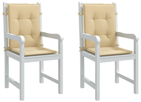 Frdhee Cojín con sujeción para banco, cojines de respaldo bajo, 2 unidades, color beige melange 100 x 50 x 4 cm, tela, cojín para sillón reclinable para dormitorio y salón
