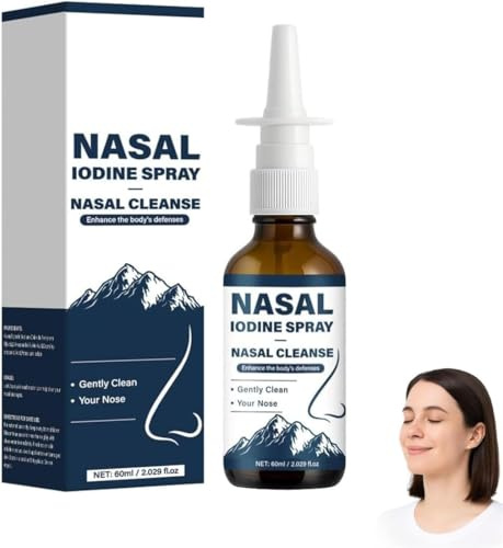 Jodnasalspray, nässpray, fräschar upp dina näsgångar, för kvinnor och män,1pc