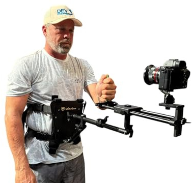 Glide Gear SNC 500 360° Rotating Snorricam Camera Rig for POV Filmmaking â Body-Mounted Stabilizer for DSLR/Mirrorless Cameras â Adjustable Fit, Modular Mounting, Action Scene & Music Video Shots