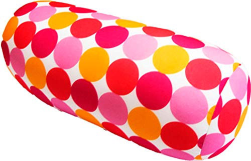 COVERBAGBCN - Rundes Relax Anti-Stress-Kissen|Entlastung für die Halswirbelsäule | Füllung mit kleinen Komfortperlen | Lycra-Stoff, weich im Griff | Maschinenwaschbar 35x15 cm