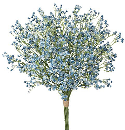 Briful 12 Stücke Künstliches Schleierkraut Kunstblumen Gypsophila Blumenstrauß Dekorative Künstliches Blumen für Zuhause Hochzeit Party Dekor Blumenstrauß