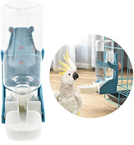 Distributore Di Acqua Per Animali - Domestici D'Acqua Cani E Gatti Alimentatore Uccelli Appendi Alimentatori Automatico Stazione Alimentazione Conigli Cincillà Criceti, 1 Pz