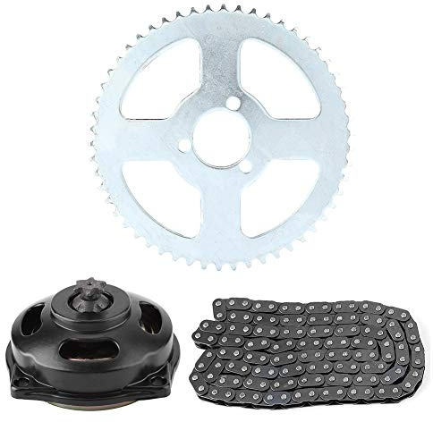 Kit de Cadena de Motocicleta, Sistema de Transmisión Cadena T8F y Juego de Engranajes y Piñones 6T para Mini Motocicleta 47cc 49cc Repuestos Conducción Suave para Entusiastas de