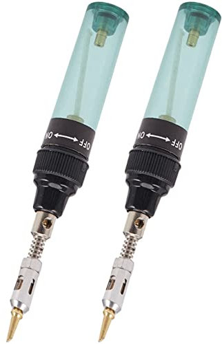 TsoLay 2X Soldador de Soplete Inalámbrico Pluma de Soldador de Gas Butano MT-100 (Verde)