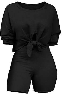 2024 Lässige Shorts, Anzug für Damen und Mädchen, lässiges T-Shirt-Shorts-Set, Schönheitskleidung, modisch, freiliegende Schulterärmel, offener Bauchnabel-Top, zwei weibliche Damen-Board-Shirts,
