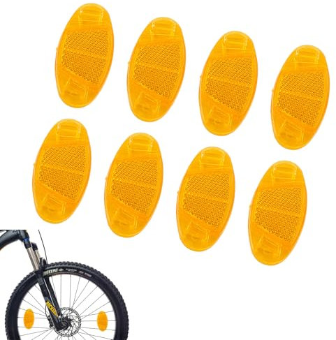 8 Stück Speichen Katzenaugen, Speichenreflektoren Fahrrad, Katzenaugen Fahrrad, Ahrrad Reflektoren, Für Rennrad MTB Trekking Bike & Kinder Fahrrad