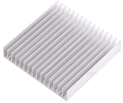 Kylfläns Aluminium 100 * 100 * 18MM Kylplatta Kylfläns för GPU-kylare IC-modul PC Dator LED