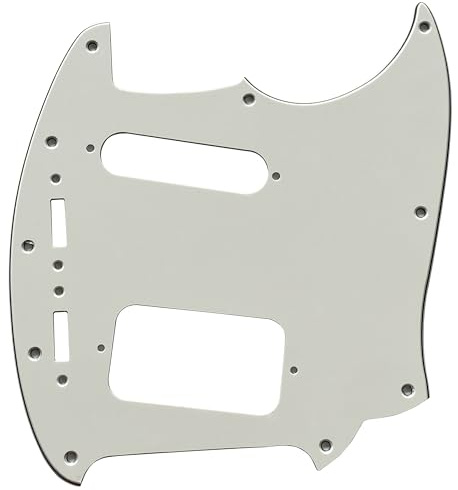 Compatibile con Fender Kurt Cobain Jag-Stang Style Guitar Pickguard (3 strati pergamena)