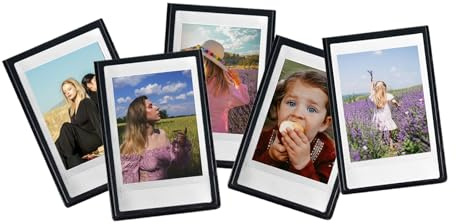 2x3 Small Magnetic Photo Frame,Personalised Mini Magnetic Picture Frames Refrigerator for Fujifilm Instax Mini 12 11 99 90 40 9 8 7 EVO 3 Inch Films, for 5.4cm*8.6cm Pictures (Black)