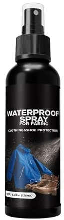 Huayeex Spray impermeabilizante de tela al aire libre | Líquido resistente al agua de 120 ml, solución de protección de agua portátil para temporada de lluvia, mochila, sofá, ropa, alfombras, tiendas