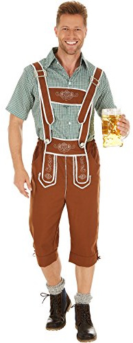 TecTake dressforfun Costume pour Hommes Ensemble Traditionnel Oktoberfest | Pantalon Traditionnel stylé avec Bretelles en H réglables (XXL | no. 301094)