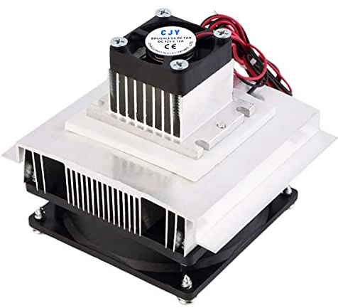 Yrhrol DC 12 V gör-det-själv termoelektrisk peltier kylsystem kit halvledare kylfläns ledningsmodul kylskåp mini luftkonditionering kylning