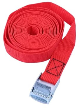 Correa de Amarre, Correa de amarre for coche de 6 m, resistente correa de trinquete for equipaje, bolsa de carga, tensor de cuerda de remolque con hebilla de metal para Portaequipajes de Coche, Portab