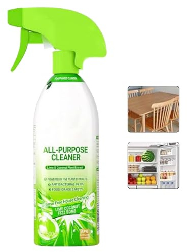 doyandader Spray limpiador multifunción para grasa de cocina, 500 g, doble efecto para horno, frigorífico, microondas