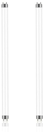Homesally Tubos Fluorescentes T4 12W, 419mm, Blanco Frío 3500K, 1000 LM, Casquillo G5, Lámpara De Bajo Consumo, Luz De Emergencia De Bajo Consumo para Cocina, Baño, Armario Y Garaje,2pcs,12W