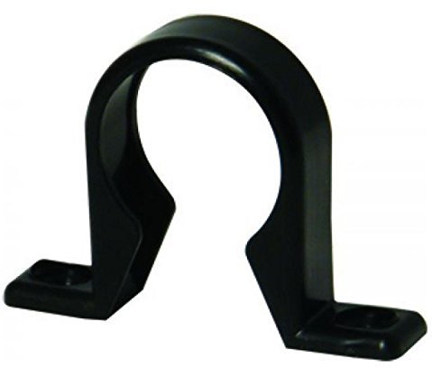 FLOPLAST 32mm Black Pushfit Waste Pipe Clip - Bag of 2