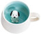 3D Tasse mit Hund, 3d Tier Tasse, Tasse aus Keramik 12oz Handgemachte Figur Milch Tasse, Lustige Geschenke für frauen Freunde Kinder Mädchen Frau Geburtstagsgeschenk(Hund)