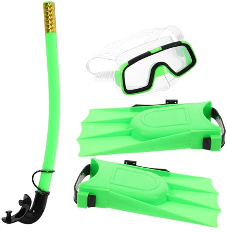 Anneome Schnorchelset Für Junge Mädchen Mit Kompaktem Schnorchel-atemschlauch Tragbaren Kurzen Flossen Zum Schwimmen Und Stilvoller Schnorchelausrüstung Für Outdoor-aktivitäten