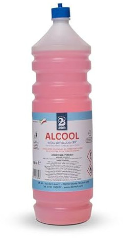 2BM Alcool Etilico Denaturato 99 gradi per pulizia e sgrassaggio di superfici ad uso domestico | Formato Tanica 5 lt
