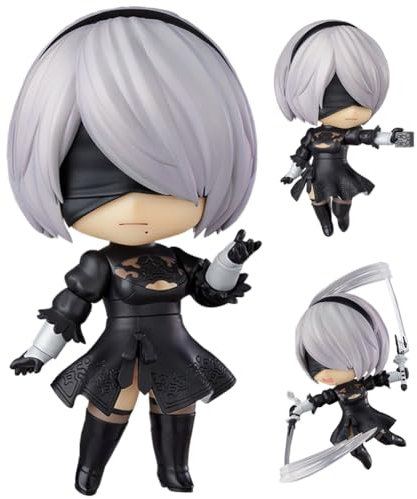 Zhongkaihua Automata 2B Yorha Game Action Figure con accessori può essere cambiato testa mobile snodata figure mini statue modello PVC ornamenti desktop