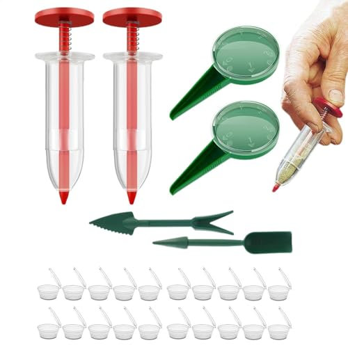 Spandiconcime per semine, piccoli strumenti da giardinaggio, 55,9 x 35,6 x 20,3 cm, accessori per piantare, dispenser manuale per semina per carote, ravanelli, lattuga verdure