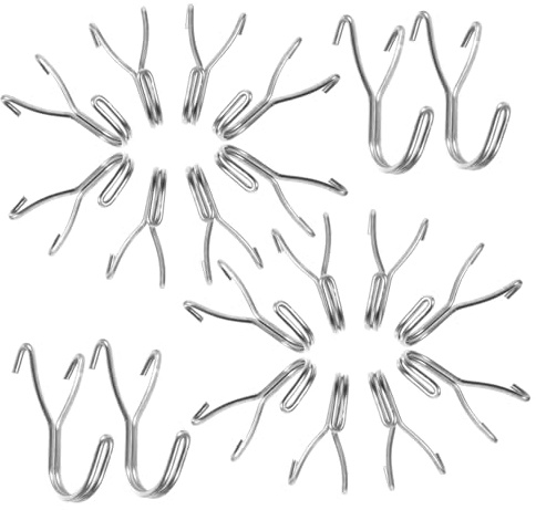 STOBAZA 20piezas Ganchos Para Tableros Perforados De Pared Unidades Ganchos Metálicos Para Colgar Herramientas Accesorios Organizadores Para Cocina Oficina y Garaje