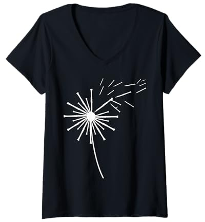 Femme Chemise de hautbois Pissenlit pour hautbois | Hautbois T-Shirt avec Col en V