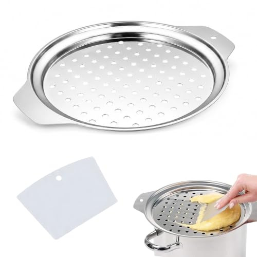 Colino per spätzle in acciaio inox, con raschietto, teglia per spätzle fatta in casa, si adatta a tutte le pentole da 20 cm a 26 cm