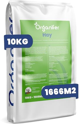 Hö Gräsfrö | Premium Gräsfröblandning För Hö Och Ensilage - Högkvalitativt - Näringsrikt Avkastning Med Snabb Återväxt - 10kg - Organifer