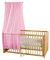 Bio Baby Betthimmel 100% Bio-Baumwolle (kbA) GOTS zertifiziert, Altrosa, 115 x 300 cm