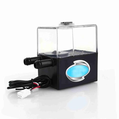 Hakeeta Pompa Acqua Ultra silenziosa, Sc-300t 12v Dc Pompa Acqua Ultra silenziosa e Serbatoio Pompa per Raffreddamento a Liquido PC CPU per di Raffreddamento a Liquido CPU PC,