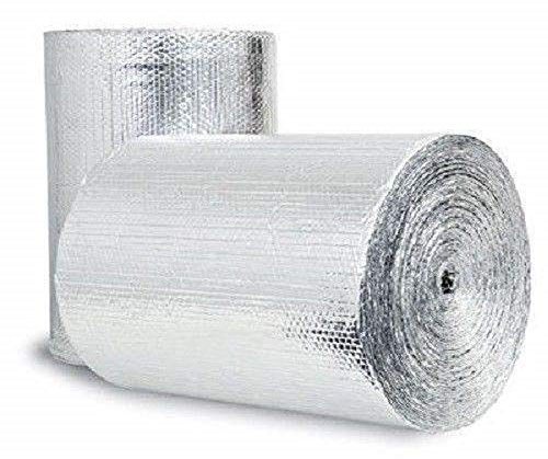 Double Bubble Reflective Foil Insulation (36 inch X 25 Ft Roll) Industrial Strength, Commercial Grade, No Tear, Radiant Barrier Wrap for Weatherproofing Attics, Windows, Garages (1)
