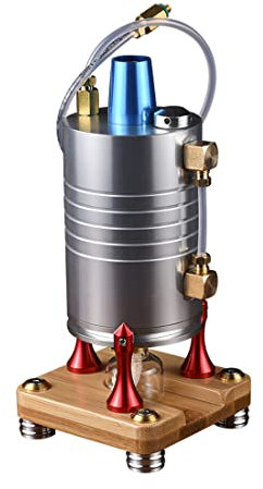 AYAY Dampfmaschinenmodell für RC Cars/Schiffe, 210 Ml Vertikales Dampfkesselmodell für Dampfmaschine