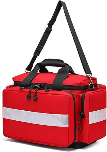 Erste Hilfe Tasche,Professionelle Erste Hilfe Sets Arzttasche, mehrere Fächer Kit Carrier First Responder Trauma Tasche für Home Health Krankenschwester, Community Care, EMT, EMS