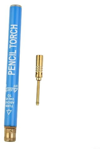 Saldatore a matita di gas butano ricaricabile senza fili blu per argento, rame, stagno e alluminio per tubi in PVC, riparazione ottica, riparazione e saldatura di gioielli, 2 pezzi
