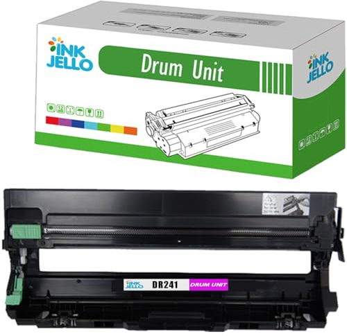 Inkjello DR241CL Drum Unit For Printer, Compatible With Brother DCP-9015CDW DCP-9020CDW HL-3140CW HL-3150CDW HL-3170CDW MFC-9140CDN MFC-9330CDW MFC-9340CDW (Magenta, 1-Pack)