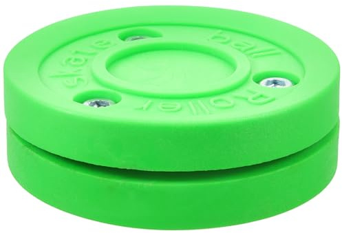 GLEAVI Disco de Hockey de Plástico ABS Resistente para Entrenamiento y Competición Tamaño Pequeño Color Negro Accesorios Deportivos Versátiles para Hockey sobre Patines y Superficies