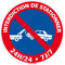 Adhésif - Interdiction de Stationner 24H/24 7J/7 - Diamètre 250 mm - Protection Anti-UV