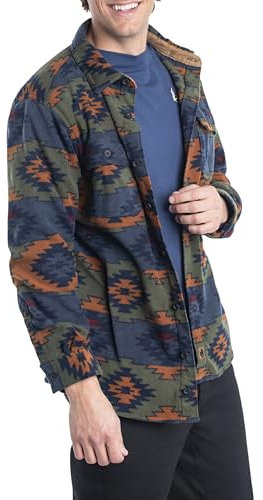 Legendary Whitetails Herren Navigator Fleece-Hemd mit Knopfleiste Button-Down-Kragen, Asphalt Ridge, XL